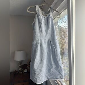 Nine West Blue Sleeveless Halter Sundress